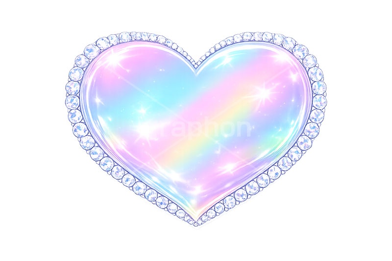 デコステッカー,ステッカー,シール,推し活,うちわ,デコ,デコレーション,宝石,ジュエル,ハート,heart,decoration,sticker,jewel,AI生成素材