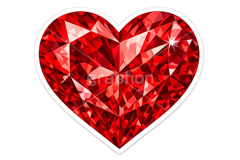 デコステッカー,ステッカー,シール,推し活,うちわ,デコ,デコレーション,宝石,ジュエル,ハート,heart,decoration,sticker,jewel,AI生成素材