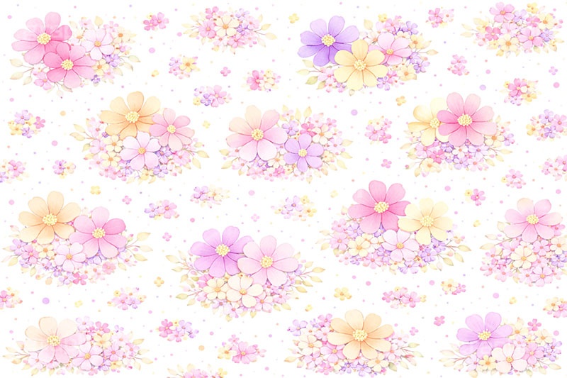 花柄,花,はな,フラワー,ナチュラル,テクスチャ,テクスチャ―,模様,もよう,柄,がら,パターン,お洒落,おしゃれ,オシャレ,natural,flower,pattern,texture,AI生成素材