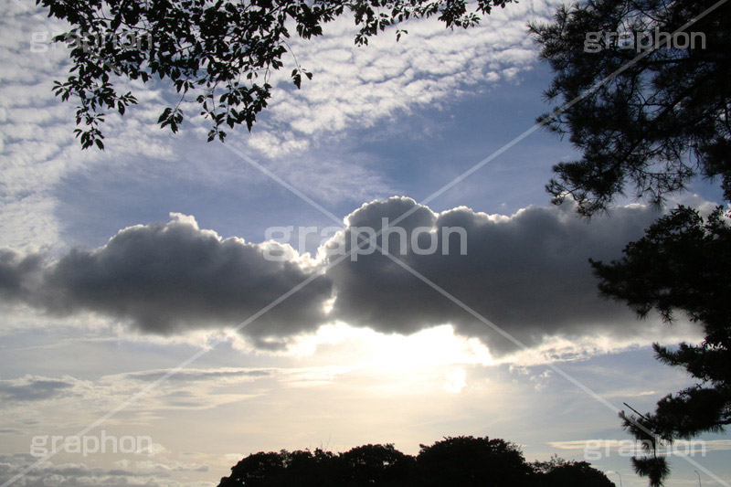 青空,空,晴,雲,お天気,空/天気,空/雲,夕日,夕焼け