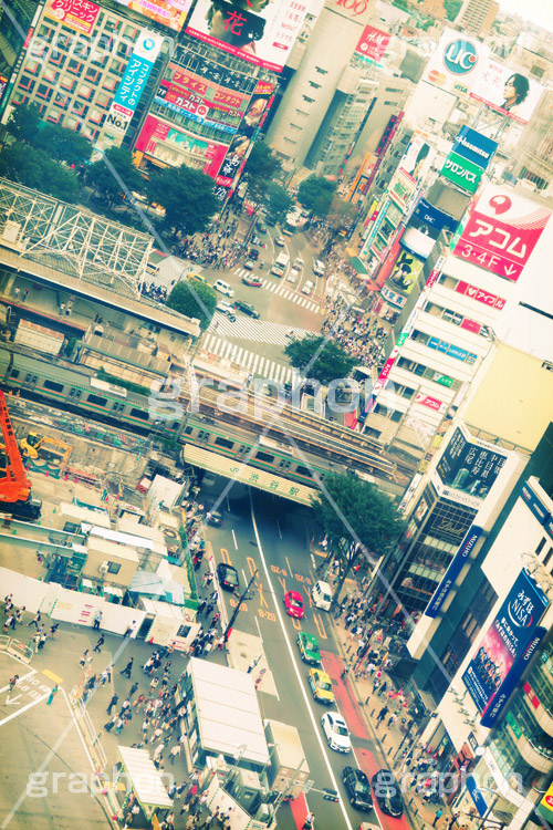 渋谷駅前(ヴィンテージ),トイカメラ撮影,トイカメラ,ヴィンテージ,ビンテージ,レトロ,お洒落,おしゃれ,オシャレ,味わい,トンネル効果