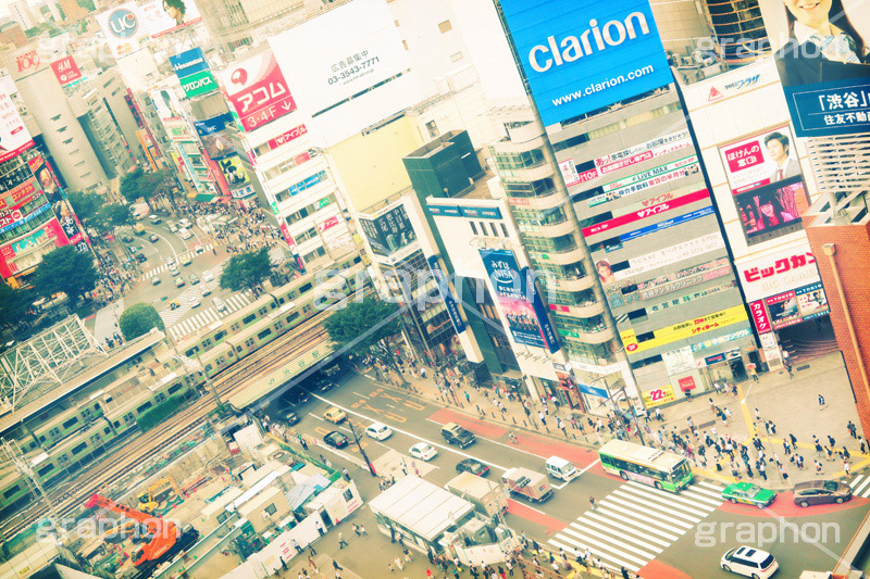 渋谷駅前(ヴィンテージ),トイカメラ撮影,トイカメラ,ヴィンテージ,ビンテージ,レトロ,お洒落,おしゃれ,オシャレ,味わい,トンネル効果