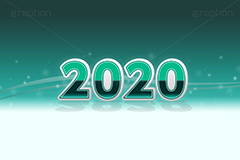 2020年号デザイン(エメラルド),西暦,年号,年賀状,お正月,記事,ニュース,きらきら,キラキラ,デザイン,イメージ,反射,news,design,2020,エメラルド,event,イベント,行事,風習,message,text,メッセージ