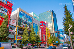 秋葉原の電気街,秋葉原,あきば,秋葉,アキバ,akiba,駅前,電気街,秋葉原駅,看板,広告,ゲーム,アニメ,おたく,オタク,japan,culture,文化,カルチャー