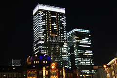 東京,東京駅,内駅舎,丸の内,中央駅,Tokyo Station City,夜,ライトアップ,ビル,ビル群,ビジネス街,オフィスビル,tokyo,building,office