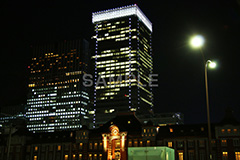 丸の内ビル群,ビル,ビル群,ビジネス街,オフィスビル,丸の内,Tokyo Station City,夜,ライトアップ,東京駅,tokyo,building,office