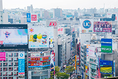 渋谷の街並み,街,渋谷,しぶや,観光,交差点,渋谷駅,駅前,道玄坂,japan,building,ビル