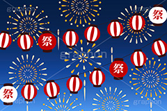 夏祭り,花火,打上げ,打ち上げ,祭り,祭,花火大会,夜,夏,風物詩,季語,サマー,和,和風,ちょうちん,提灯,ぼんぼり,summer,fireworks,japan