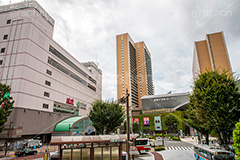 大井町駅前,大井町駅,駅,JR,電車,でんしゃ,鉄道,大井町線,電車/鉄道,駅前,大井町,train,品川区,駅ビル,ロータリー,フルサイズ撮影