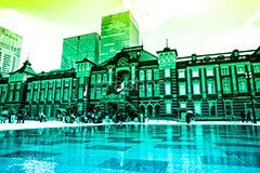 東京駅,Gradation Jjapan,gradation,japan,日本,グラデーション,カラフル,お洒落,おしゃれ,オシャレ,味わい,雰囲気,フルサイズ撮影,東京,tokyo,デュオトーン,duotone,旅行,旅,travel