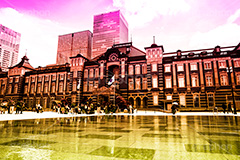 東京駅,Gradation Jjapan,gradation,japan,日本,グラデーション,カラフル,お洒落,おしゃれ,オシャレ,味わい,雰囲気,フルサイズ撮影,東京,tokyo,デュオトーン,duotone,旅行,旅,travel