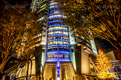 六本木ヒルズイルミネーション,六本木,ヒルズ,Roppongi Hills,夜景,ライトアップ,キラキラ,夜,イルミネーション,イルミ,LED,illumination,tree,冬,ロマンチック,クロスフィルタ,港区,観光名所,66プラザ,もみの木,クリスマスツリー,ツリー,オーナメント,森タワー,高層ビル,フルサイズ撮影