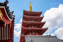 浅草寺の五重の塔,浅草,雷門,浅草寺,あさくさ,台東区,寺,お寺,参拝,お参り,東京都内最古,都内最古,五重塔,五重,五重の塔,塔,浅草 名所,浅草 観光,スポット,寺院,asakusa,japan,フルサイズ撮影