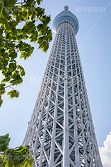 東京スカイツリー,真下からのスカイツリー,スカイツリー,墨田区,押上,電波塔,634,634メートル,634m,塔,電線,真下,見上げ,タワー,青空,tower,TOKYO SKYTREE,フルサイズ撮影