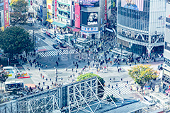 渋谷の街並み,渋谷スクランブル交差点,渋谷,しぶや,ハチ公,観光,交差点,渋谷駅,駅前,スクランブル,スクランブルスクエア,shibuya,japan