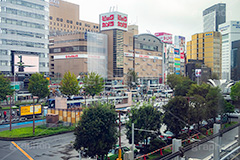 名古屋駅前,名古屋,駅前,愛知県,太閤通口,西口,広場,ロータリー,喫煙所,タクシー乗り場,タクシー