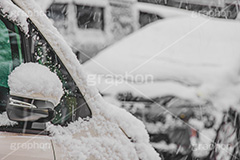 車に積もった雪,雪,ゆき,積,冬,積雪,車,フロント,サイドミラー,snow,winter,フルサイズ撮影