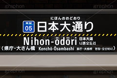 日本大通り駅,日本大通り,ホーム,みなとみらい線,みなとみらい21線,みなとみらい,神奈川県,横浜市,横浜高速鉄道,駅,駅名,看板,標示,電車/鉄道,train,japan,フルサイズ撮影