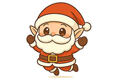 サンタ妖精,サンタクロースのイラスト,サンタ,サンタクロース,エルフ,妖精,クリスマス,イベント,冬,アイコン,マーク,かわいい,可愛い,カワイイ,キャラクター,character,icon,mark,christmas,winter,event,santa,elf,fairy
