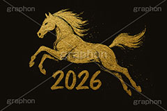 馬イラスト(金粉),金粉,金箔,馬イラスト,午,馬,うま,ウマ,午年,干支,正月,お正月,年賀状,2026午年,2026,午年年賀状,新年,かっこいい,クール,ニューイヤー,アニバーサリー,イラスト,illustration,japan,horse,cool