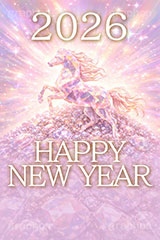 Jewel Horse,2026,HappyNewYear,ハッピーニューイヤー,ジュエル,宝石,ダイヤ,クリスタカット,宝物,宝,馬イラスト,午,馬,うま,ウマ,キラキラ,輝く,輝,午年,干支,正月,お正月,年賀状,2026午年,午年年賀状,新年,ニューイヤー,アニバーサリー,イラスト,illustration,japan,horse,jewel,crystal