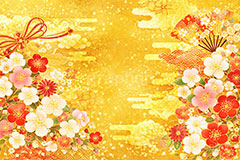 和柄背景,年賀,年賀状,お正月,正月,和柄,花柄,和,和風,雲,派手,豪華,ひな祭り,雛祭り,ひなまつり,おめでたい,event,japan