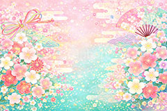 和柄背景,年賀,年賀状,お正月,正月,和柄,花柄,和,和風,雲,派手,豪華,ひな祭り,雛祭り,ひなまつり,おめでたい,event,japan