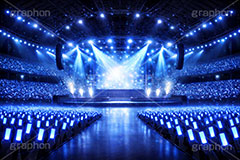 ライブステージ,ステージ,推し,推し活,舞台,ライブ,ライヴ,コンサート,アイドル,シアター,ホール,サイリウム,ペンライト,メンバーカラー,背景,照明,音楽,主役,ミュージック,ライト,スポットライト,イラスト,illustration,light,frame,hall,theater,live,stage,music