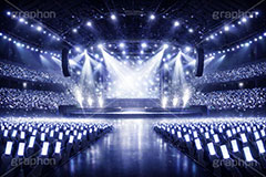 ライブステージ,ステージ,推し,推し活,舞台,ライブ,ライヴ,コンサート,アイドル,シアター,ホール,サイリウム,ペンライト,メンバーカラー,背景,照明,音楽,主役,ミュージック,ライト,スポットライト,イラスト,illustration,light,frame,hall,theater,live,stage,music