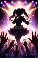 アイドル,かわいい,カワイイ,可愛い,ライブステージ,ステージ,推し,推し活,舞台,ライブ,ライヴ,コンサート,シアター,ホール,背景,照明,音楽,主役,ミュージック,ライト,スポットライト,イラスト,illustration,light,frame,hall,theater,live,stage,music