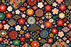 和柄背景,年賀,年賀状,お正月,正月,和柄,花柄,和,和風,ハイカラ,はいから,おめでたい,ひな祭り,雛祭り,ひなまつり,event,japan