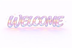 WELCOME,welcome,ウェルカム,ようこそ,歓迎,招待,ガラス,宝石,クリスタル,きれい,綺麗,かわいい,カワイイ,可愛い,メッセージ,テキスト,message,text,jewel,glass