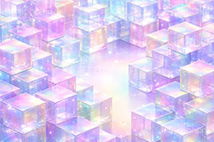 キューブワールド,キューブ,ワールド,アクリル,透明,透け,立体,立方体,箱,未来,近未来,デジタル,不思議,cube,box,digital,future