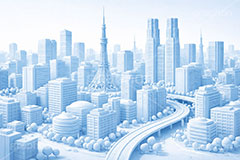 シンプル都会,ワールド,タワー,クレイアート,クレイ,ねんど,粘土,模型,立体,未来,近未来,都会,都市,街,ビル,future,city,building,tower,clay