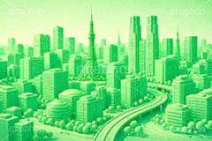 シンプル都会,ワールド,タワー,クレイアート,クレイ,ねんど,粘土,模型,立体,未来,近未来,都会,都市,街,ビル,future,city,building,tower,clay