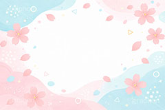 桜フレーム,桜,さくら,サクラ,花見,ブロッサム,春,花,花びら,花弁,背景,枠,フレーム,POP,ポップ,イラスト,blossom,spring,flower,frame
