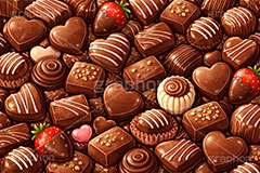 たくさんのチョコレート,たくさん,バレンタイン,バレンタインデー,チョコレート,菓子,お菓子,告白,愛,恋,恋愛,ラブ,らぶ,女子力,ガーリー,甘い,スイーツ,chocolate,valentine,sweet,AI生成素材