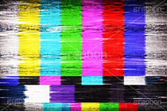 カラーバー,ノイズ,不具合,故障,エラー,バグ,荒れ,砂嵐,カラー,バー,液晶,画面,TV,テレビ,放送,メンテナンス,アナログ,デジタル,信号,記録,放送事故,夜中,テスト,送信,映像,動画,実況,配信,編集,色,television,test,color,analog,digital,AI生成素材