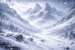雪山,豪雪,険しい,山,吹雪,水滴,雪崩,雪,ゆき,積,冬,壮大,ファンタジー,背景,BG,fantasy,snow,winter,mountain,AI生成素材