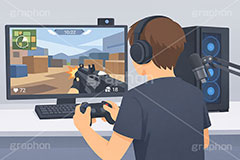ゲーム実況,ゲーム,コントローラー,ライブ配信,配信,ライバー,インフルエンサー,VTuber,配信,ライブ,コメント欄,コメント,チャット,モニタ,カメラ,キーボード,パソコン,マイク,ヘッドホン,ヘッドフォン,機材,放送,映像,動画,実況,配信素材,人物,男性,イラスト,illustration,SNS,PC,monitor,mic,live,streamer,AI生成素材