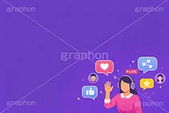 ライブ配信,いいね,共有,シェア,お気に入り,グッド,配信,ライバー,インフルエンサー,VTuber,配信,ライブ,ゲーム実況,コメント欄,コメント,チャット,ヘッドホン,ヘッドフォン,放送,映像,動画,実況,配信素材,人物,男性,イラスト,illustration,SNS,PC,live,streamer,good,share,AI生成素材