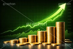 チャート上昇,チャート,コイン,通貨,株,株価,株価指数,上昇,急騰,下落,暴落,家計,積立,積み立て,投資,企業,決算,円安,仮想通貨,不動産,金利,グラフ,トレード,ローソク足,資産,金,お金,マネー,損失,ニュース,記事,news,NISA,経済,GDP,chart,graph,money,trade,coin,AI生成素材