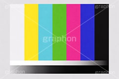 カラーバー,カラー,バー,液晶,画面,TV,テレビ,放送,メンテナンス,アナログ,デジタル,信号,記録,放送事故,夜中,テスト,送信,映像,動画,実況,配信,編集,色,television,test,color,analog,digital,AI生成素材