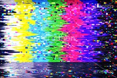 カラーバー,ノイズ,グリッジノイズ,不具合,故障,エラー,バグ,荒れ,砂嵐,カラー,バー,液晶,画面,TV,テレビ,放送,メンテナンス,アナログ,デジタル,信号,記録,放送事故,夜中,テスト,送信,映像,動画,実況,配信,編集,色,television,test,color,analog,digital,noise,AI生成素材