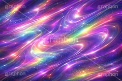 オーロラ背景,オーロラ,スペース,未来,近未来,宇宙,フレア,キラキラ,ラメ,ゴージャス,セレブ,かわいい,カワイイ,可愛い,華やか,背景,イラスト,illustration,cute,space,AI生成素材