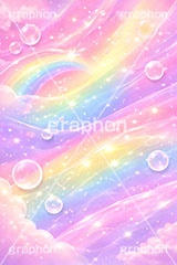 ポップ背景,メルヘン,ゆめかわいい,夢,流線,ポップ柄,ポップ,キラキラ,泡,シャボン玉,しゃぼん玉,虹,にじ,レインボー,柄,キュート,パステル,ライン,かわいい,可愛い,丸,星,スター,ドット,落書き,背景,POP,dot,pattern,star,pastel,bubble,rainbow,AI生成素材