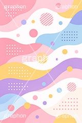 ポップ背景,流線,ポップ柄,ポップ,柄,キュート,パステル,ライン,かわいい,可愛い,丸,星,スター,ドット,落書き,背景,POP,dot,pattern,star,pastel,AI生成素材