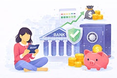 家計,貯金,銀行,積立,積み立て,投資,お金の悩み,不安,資産運用,資産,金,お金,マネー,チャート上昇,チャート,コイン,通貨,株,株価,株価指数,上昇,急騰,下落,暴落,企業,決算,円安,仮想通貨,不動産,金利,グラフ,トレード,ローソク足,損失,ニュース,記事,金庫,貯金箱,人物,女性,news,NISA,経済,GDP,chart,graph,money,trade,coin,bank,AI生成素材