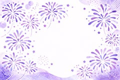 花火フレーム,花火柄,花火,打上げ,打ち上げ,夏祭り,祭り,夜,花火大会,夏,風物詩,季語,模様,もよう,柄,がら,サマー,和,和風,水彩,フレーム,frame,summer,fireworks,japan,AI生成素材