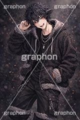 黒羊のイケメン,黒羊,ひつじ,ヒツジ,羊,シープ,擬人化,イケメン,男子,男の子,美男子,人物,カッコイイ,かっこいい,クール,やんちゃ,ストリート系,未,未年,干支,もこもこ,モコモコ,イラスト,キャラクター,illustration,sheep,character,japan,clay,AI生成素材